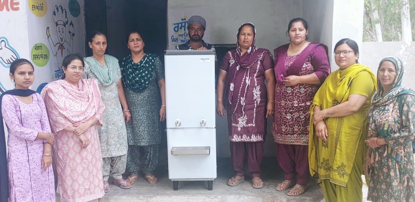 Donors presented water cooler to Government School Gandhowal.